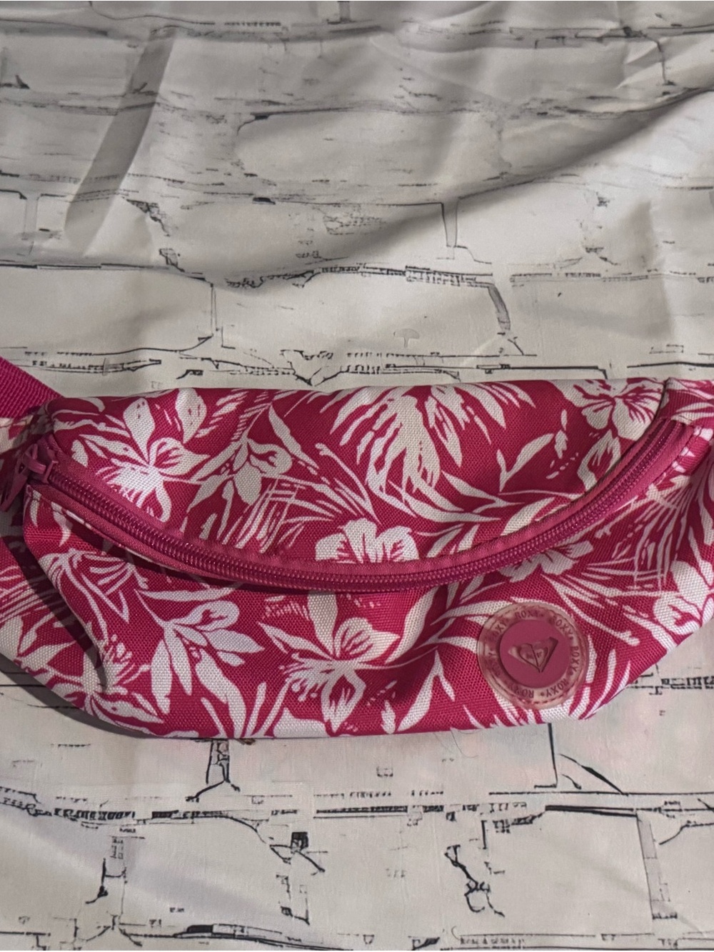 Roxy Belt Bag - Pink Floral - Roxy Beanie ,  Roxy Girl